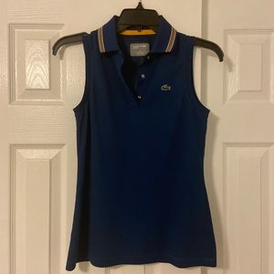 Women’s Lacoste tennis shirt blue NWOT small